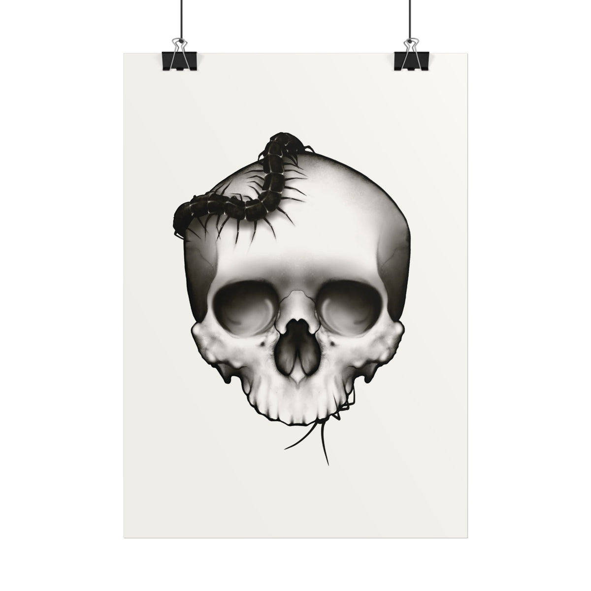 Skull & Centipede Poster