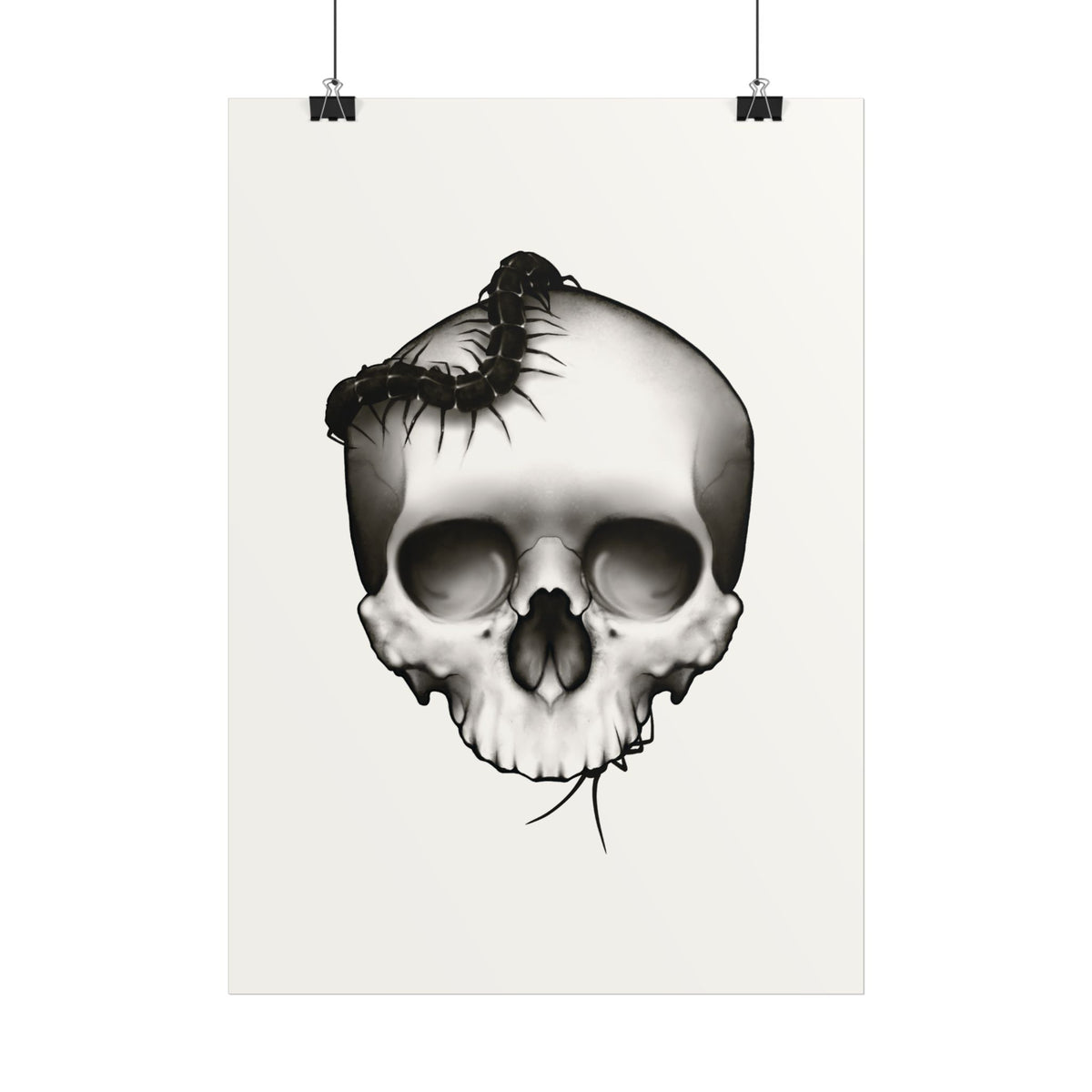 Skull & Centipede Poster